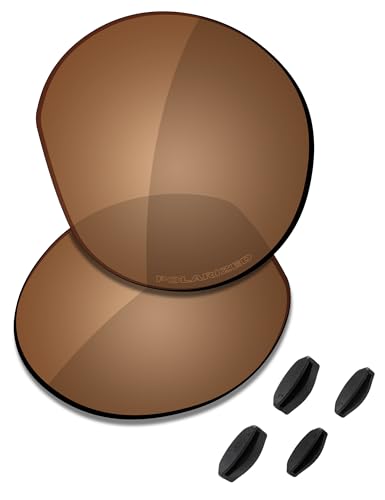 Saucer Premium Ersatzgläser für Oakley HSTN OO9464 Sonnenbrille, Hohe Verteidigung: Bernsteinbraun, polarisiert, Einheitsgröße von Saucer