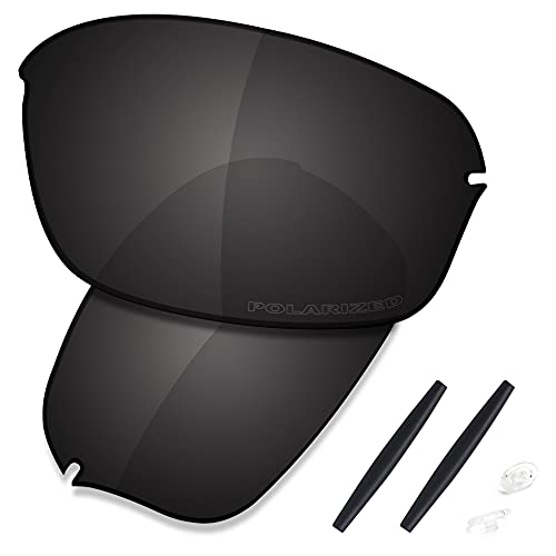 Saucer Premium Ersatzgläser für Oakley Half Wire 2.0 Sonnenbrillen High Defense - Carbon Black Polarisiert von Saucer