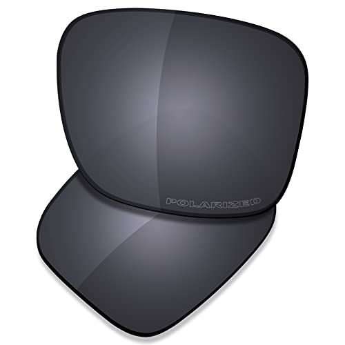 Saucer Premium Ersatzgläser für Oakley Holbrook XL OO9417 Sonnenbrillen High Definition - Shield Black Polarisiert von Saucer