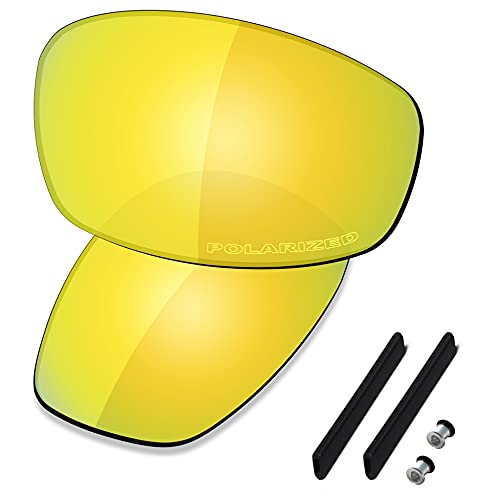 Saucer Premium Ersatzgläser für Oakley Jacket OO9099 Sonnenbrillen High Definition - 24K Gold Polarisiert von Saucer
