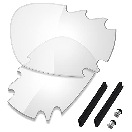 Saucer Premium Ersatzgläser für Oakley Jawbone Vented Racing Jacket Sonnenbrillen High Defense - HD Clear Non Polarisiert von Saucer