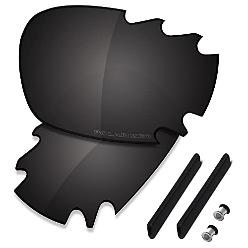 Saucer Premium Ersatzgläser für Oakley Jawbone Vented Racing Jacket Sonnenbrillen High Definition - Carbon Black Polarisiert von Saucer