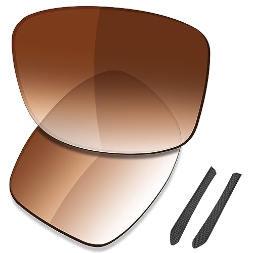 Saucer Premium Ersatzgläser für Oakley Jupiter Squared OO9135 Sonnenbrillen High Defense - Brown Gradient Tint Polarisiert von Saucer