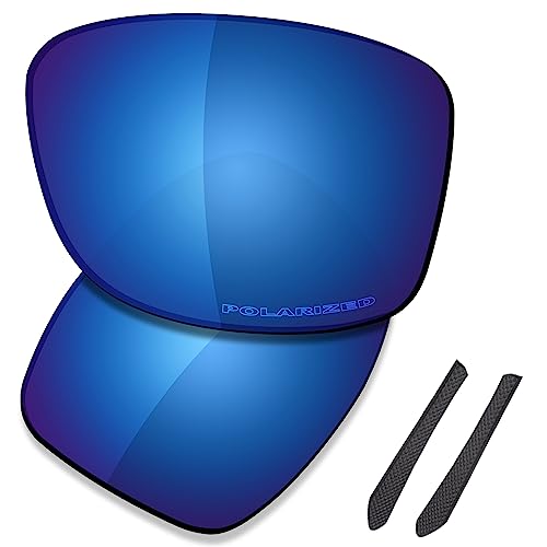 Saucer Premium Ersatzgläser für Oakley Jupiter Squared OO9135 Sonnenbrillen High Defense - Midnight Blue Polarisiert von Saucer