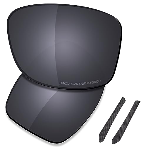 Saucer Premium Ersatzgläser für Oakley Jupiter Squared OO9135 Sonnenbrillen High Definition - Shield Black Polarisiert von Saucer