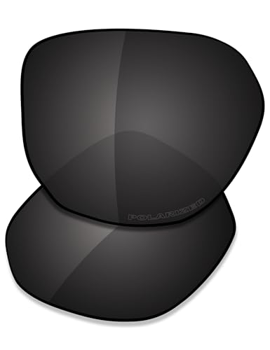 Saucer Premium Ersatzgläser für Oakley Latch Beta OO9436 Sonnenbrille, High Definition – Carbon Schwarz polarisiert, Einheitsgröße von Saucer