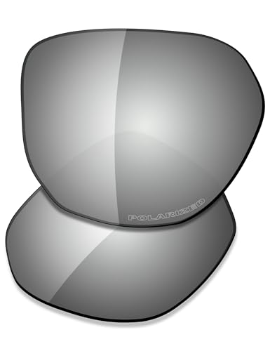 Saucer Premium Ersatzgläser für Oakley Latch Beta OO9436 Sonnenbrille, High Definition – Chrom-Metall polarisiert, Einheitsgröße von Saucer