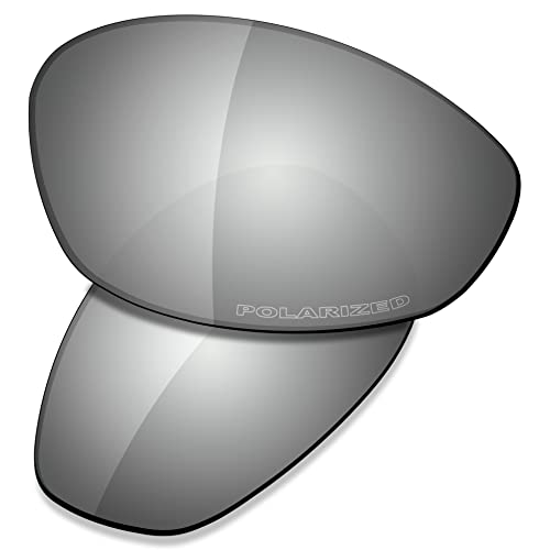 Saucer Premium Ersatzgläser für Oakley Minute 2.0 Sonnenbrillen High Defense - Chrome Metal Polarisiert von Saucer