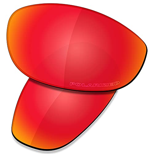 Saucer Premium Ersatzgläser für Oakley Monster Dog Sonnenbrillen High Defense - Fire Red Polarisiert von Saucer