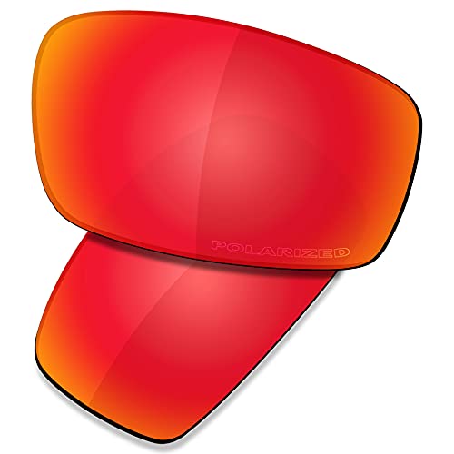 Saucer Premium Ersatzgläser für Oakley Monster Pup Sonnenbrillen High Definition - Fire Red Polarisiert von Saucer