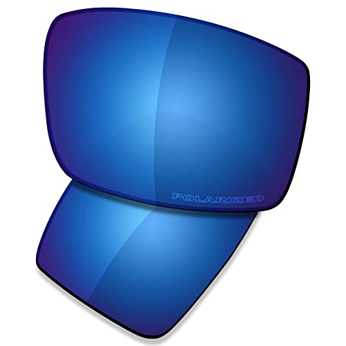 Saucer Premium Ersatzgläser für Oakley Oil Drum Sonnenbrille, High Definition - Midnight Blue Polarized, Einheitsgröße von Saucer