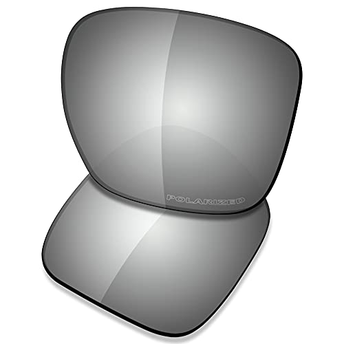 Saucer Premium Ersatzgläser für Oakley Sliver XL OO9341 Sonnenbrillen High Defense - Chrome Metal Polarisiert von Saucer