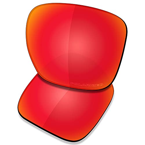 Saucer Premium Ersatzgläser für Oakley Sliver XL OO9341 Sonnenbrillen High Defense - Fire Red Polarisiert von Saucer