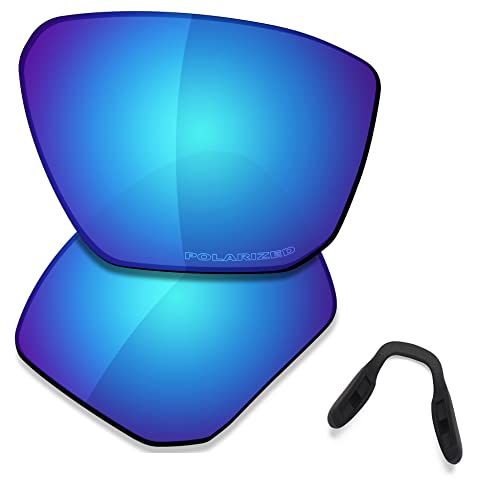 Saucer Premium Ersatzgläser für Oakley Targetline OO9397 Sonnenbrillen High Definition - Glacier Blue Polarisiert von Saucer