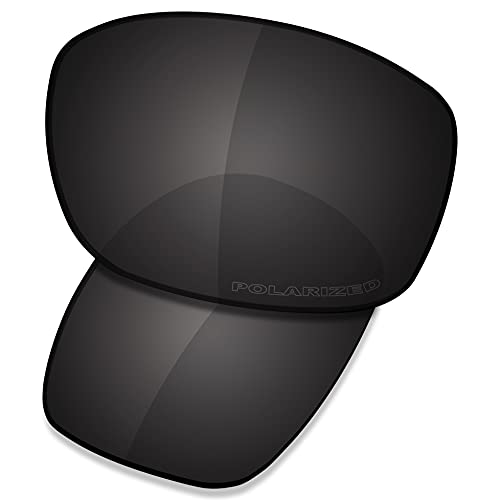 Saucer Premium Ersatzgläser für Oakley Ten X Sonnenbrille, (High Definition - Carbon Black Polarized), Einheitsgröße von Saucer