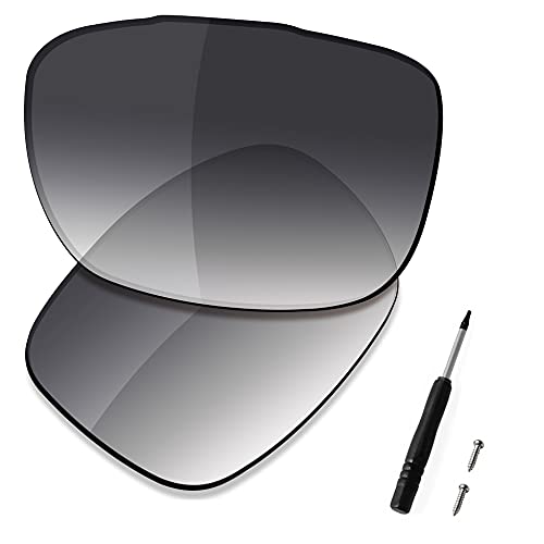 Saucer Premium Ersatzgläser für Oakley TwoFace OO9189 Sonnenbrillen High Defense - Grey Gradient Tint Polarisiert von Saucer