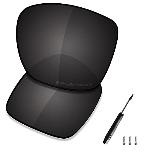 Saucer Premium Ersatzgläser für Oakley Twoface XL OO9350 Sonnenbrillen High Definition - Carbon Black Polarisiert von Saucer