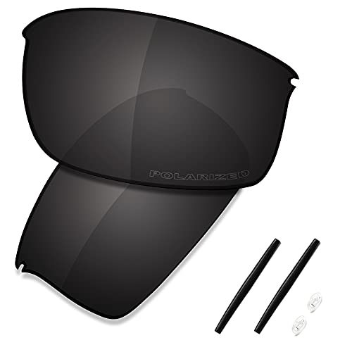 Saucer Premium Ersatzgläser für Oakley Wiretap Sonnenbrille, (High Defense - Carbon Black Polarized), Einheitsgröße von Saucer