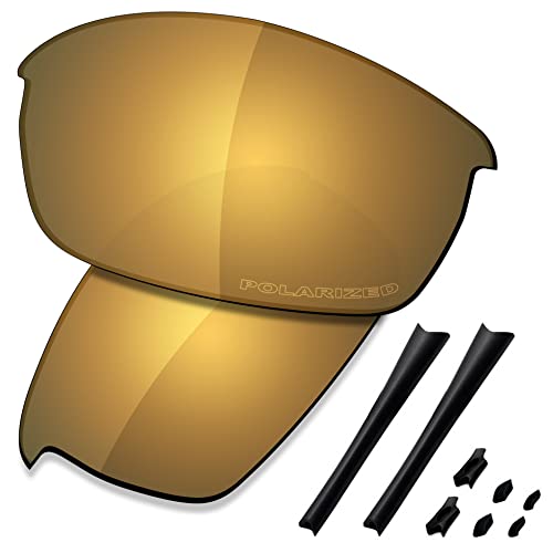Saucer Premium-Ersatzgläser und Gummi-Kits für Oakley Flak Jacket Sonnenbrillen High Defense - Bronze Gold Polarisiert von Saucer