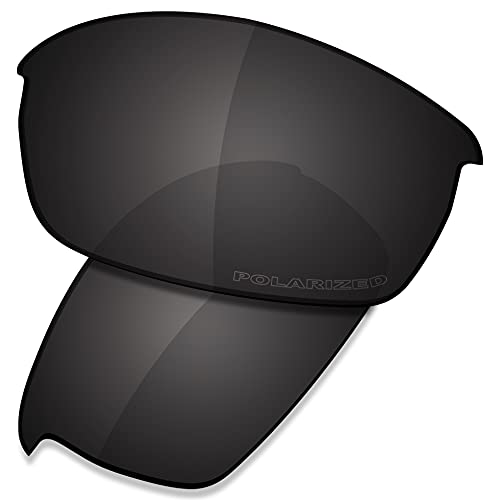 Saucer Premium-Ersatzgläser und Gummi-Kits für Oakley Flak Jacket Sonnenbrillen High Definition - Carbon Black Polarisiert von Saucer