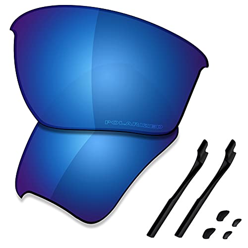 Saucer Premium-Ersatzgläser und Gummi-Kits für Oakley Half Jacket 2.0 XL OO9154 Sunglasses High Defense - Midnight Blue Polarisiert von Saucer