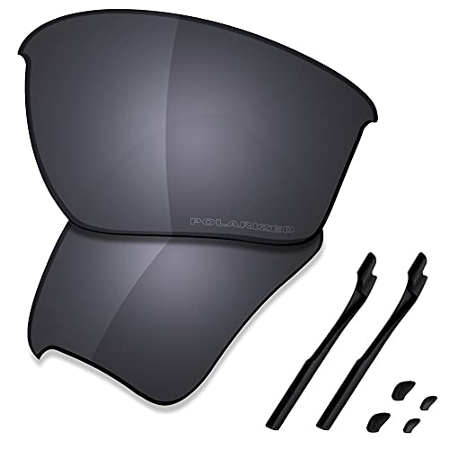 Saucer Premium-Ersatzgläser und Gummi-Kits für Oakley Half Jacket 2.0 XL OO9154 Sunglasses High Definition - Shield Black Polarisiert von Saucer