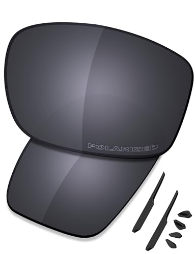 Saucer Premium Ersatzgläser und Gummi-Sets für Oakley Valve New 2014 OO9236 Sonnenbrille, Schild, schwarz, polarisiert, Einheitsgröße von Saucer