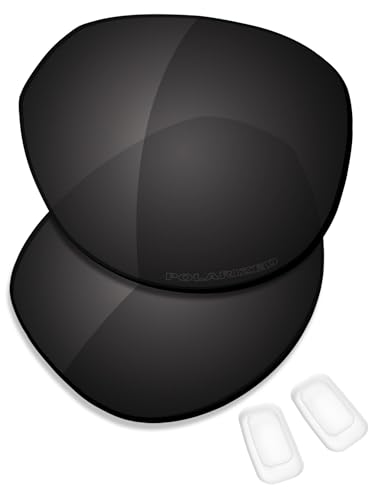 Saucer Premium Ersatzgläser und Nasenpads für Oakley Diecutter OO4137 Sonnenbrille, Hohe Verteidigung – Carbon-Schwarz, polarisiert, Einheitsgröße von Saucer