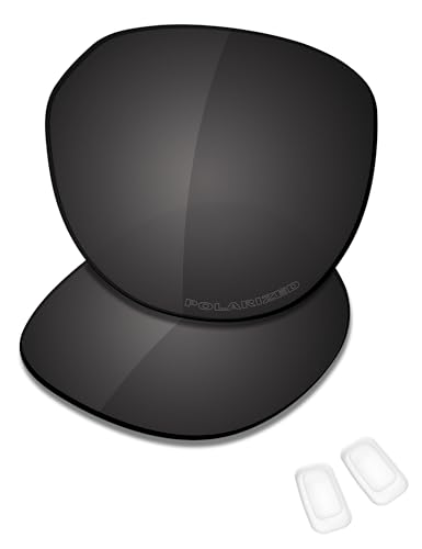 Saucer Premium Ersatzgläser und Nasenpads für Oakley Latch Key L OO9394 Sonnenbrille, Hohe Verteidigung – Carbon-Schwarz, polarisiert, Einheitsgröße von Saucer