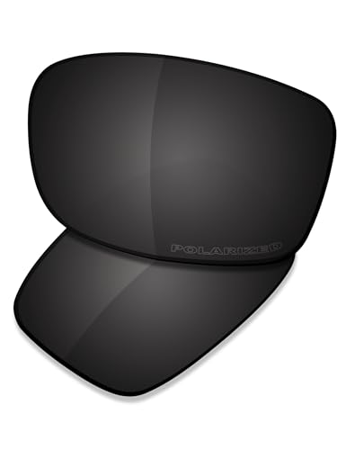 Saucer Premium Ersatzgläser und Nasenpads für Oakley Si Ballistic Shocktube OO9329 Sonnenbrille, Carbon-Schwarz, polarisiert, Einheitsgröße von Saucer