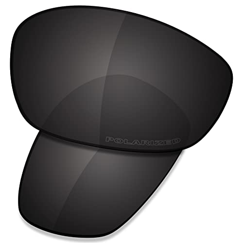 Saucer Premium Ersatzgläser und Nasenpads für Oakley Si Ballistic Shocktube OO9329 Sonnenbrille, Hohe Verteidigung – Carbon-Schwarz, polarisiert, Einheitsgröße von Saucer