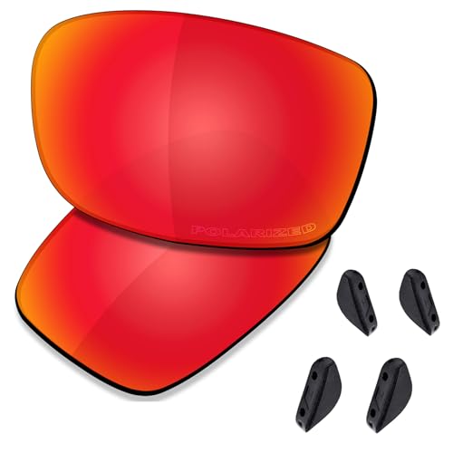 Saucer Premium Ersatzgläser und Nasenpads für Oakley Turbine XS OJ9003 Sonnenbrille, Feuerrot, polarisiert, Einheitsgröße Saucer Premium Ersatzgläser und Nasenpads für Oakley Turbine XS OJ9003 Sonnenbrille, Feuerrot, polarisiert, Einheitsgröße von Saucer