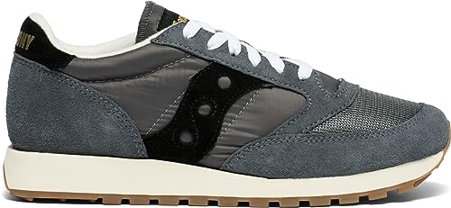 Saucony Jazz Original Vintage Herren Sportschuhe, Grey Black, 39 EU von Saucony