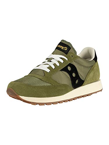 Saucony Jazz Original Vintage Herren Sportschuhe, Olive Black, 38.5 EU von Saucony