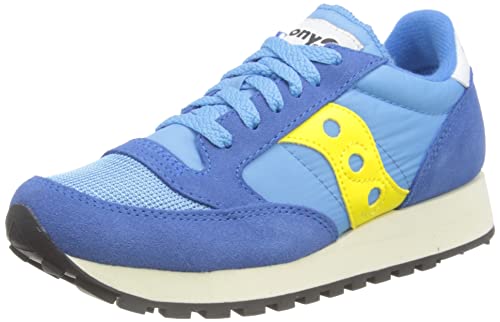 Saucony Jazz Original Vintage Herren Sportschuhe, Blue Yellow, 34 EU von Saucony