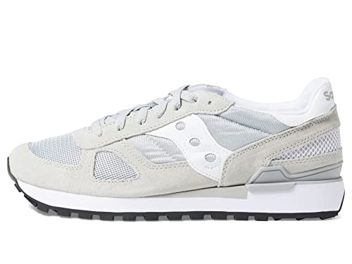 Saucony Sneakers Obermaterial aus Wildleder und Mesh-Futter aus Stoff Zwischensohle aus Eva Sohle aus Gummi, 857 Grau White, 44.5 EU von Saucony Originals