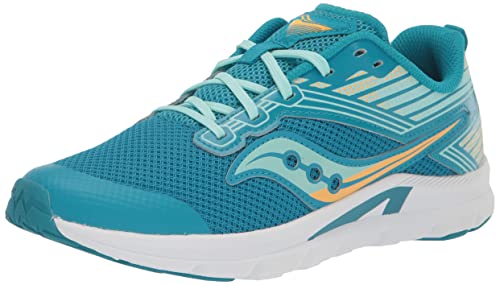 Saucony Axon Sneaker, Turq/Yellow, 5.5 US Unisex Big Kid von Saucony
