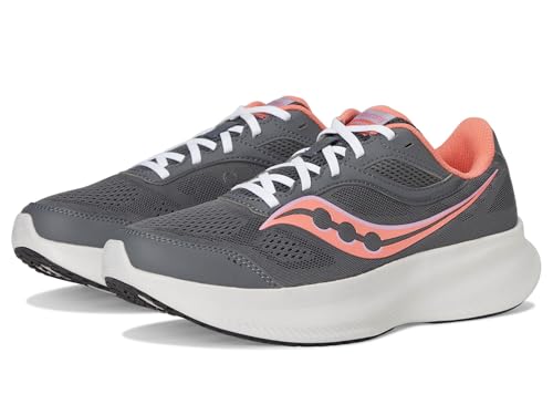 Saucony Cohesion 18 Damen-Sneaker, Carbon/Salmo, 9.5 Wide von Saucony