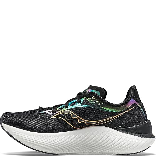 Saucony Damen Endorphin Pro 3 Laufschuh, Schwarz/Goldstruck, 36 EU von Saucony