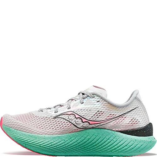 Saucony Damen Endorphin Pro 3 Sneaker, Fog/Vizipink, 38 EU von Saucony