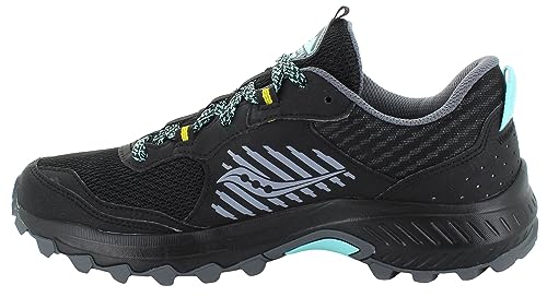 Saucony Damen Excursion Tr15 Traillaufschuh, Schwarz/Mint/Gelb, 41 EU von Saucony