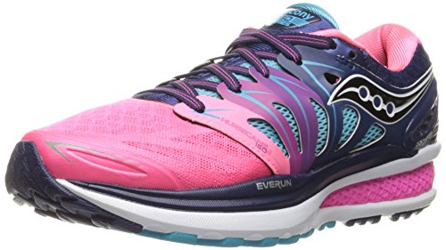 Saucony Damen Hurricane ISO 2 Laufschuhe, Mehrfarbig (Blau/Pink/Weiß), 39 EU von Saucony