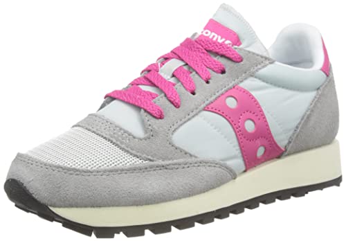 Saucony Jazz Original Vintage Damen Sportschuhe, Grey/Pink, 35.5 EU von Saucony