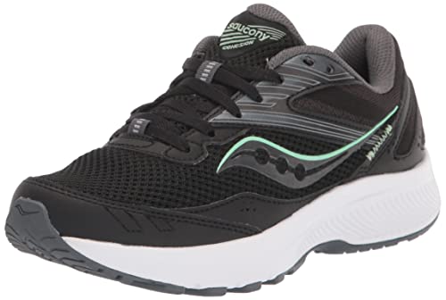 Saucony Damen Kohäsion 15 Laufschuh, Black/Meadow, 39 EU Weit von Saucony