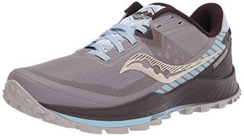 Saucony Damen Peregrine 11 Traillaufschuh, Gris Bleu Ciel Noir, 42 EU von Saucony