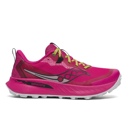 Saucony Damen Peregrine 15 Trailrunning-Schuh, Magenta/Schwarz, 7.5 von Saucony