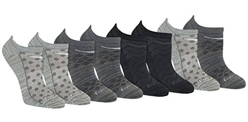 Saucony Damen Rundry Performance Super Lite No-Show Athletic Socken, Grey Fashion (8 Paar), Medium (8er Pack) von Saucony