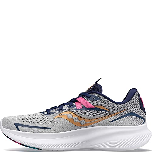 Saucony Damen Ride 15 Wanderschuh, grau, 39 EU von Saucony