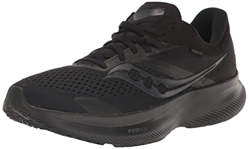 Saucony Damen Ride 16 Sneaker, Schwarz/Schwarz/Schwarz, 40.5 EU von Saucony