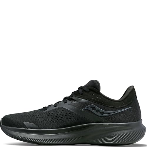 Saucony Damen Ride 16 Sneaker, Schwarz/Schwarz/Schwarz, 41 EU von Saucony